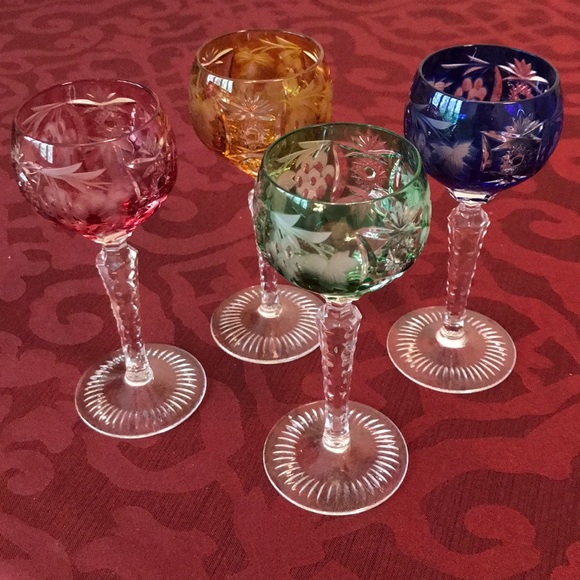 Dining German Crystal Colored Set Of 4 Cordials Poshmark german crystal colored set of 4 cordials